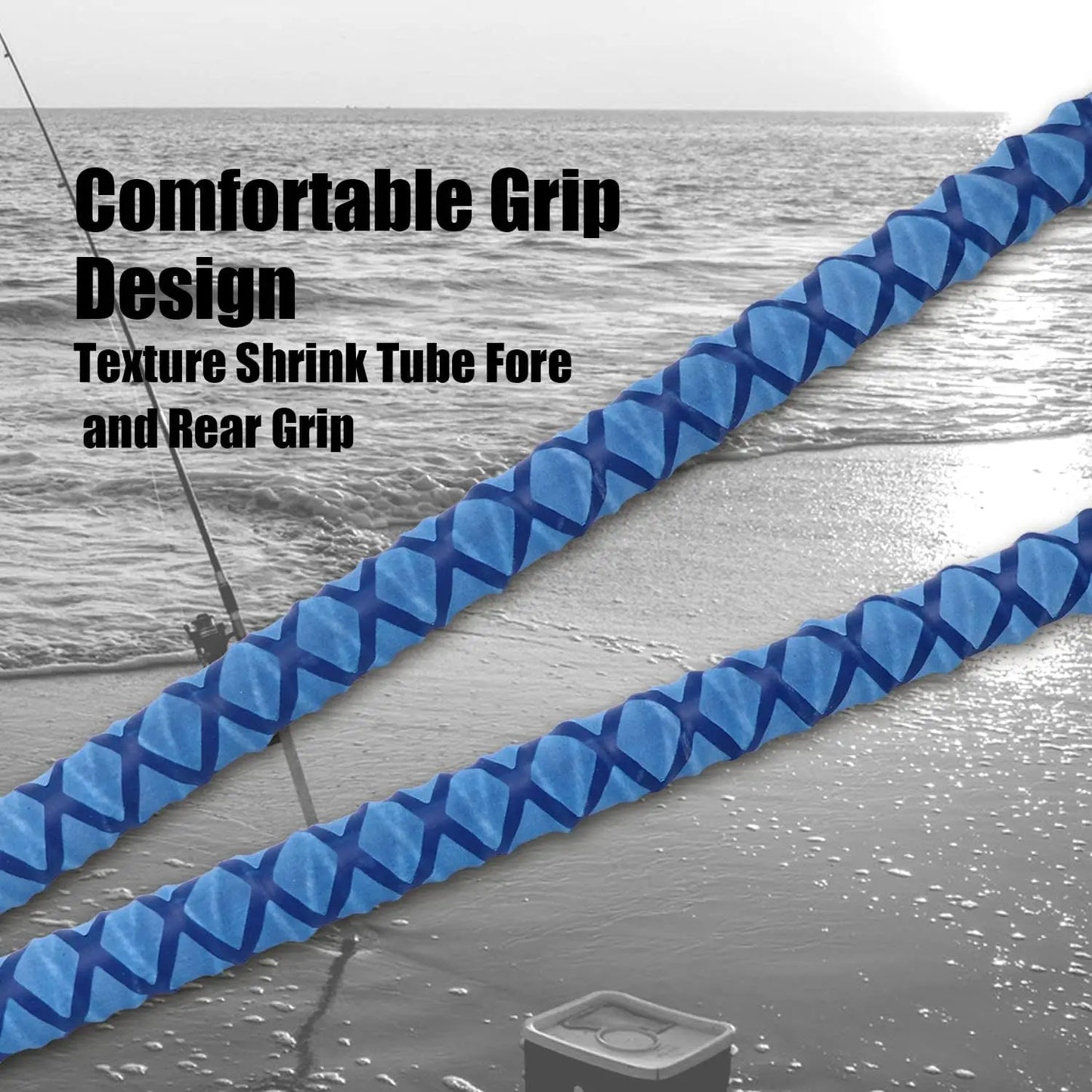 Carbon Fiber Travel Surf Fishing Rod - 2/3/4 Piece, 9-15ft Lengths, Lightweight & Durable for Saltwater Angling