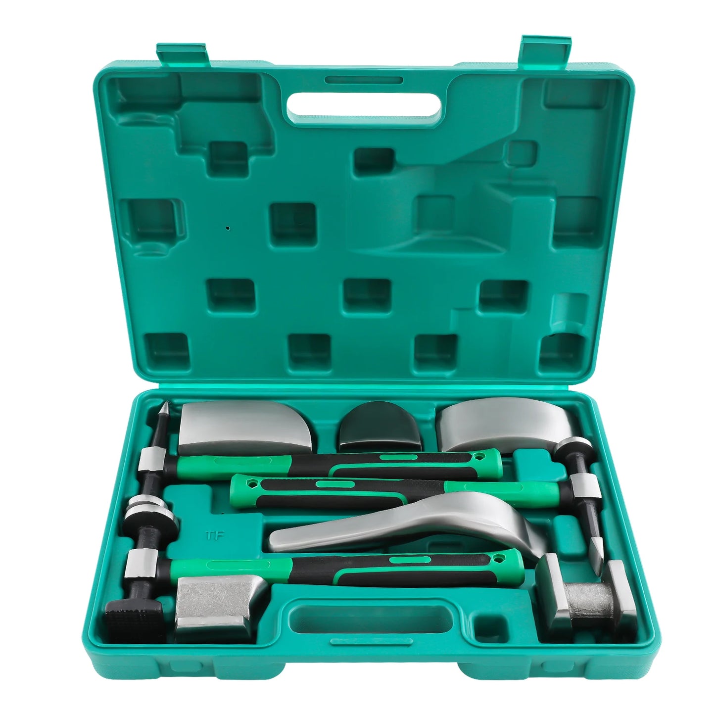 9PCS Car Dent Repair Tool Kit, 45# Steel Sheet Metal Hammer & Lining Irons Set, Auto Body Dent Fix Tools for Car Motorcycle Use