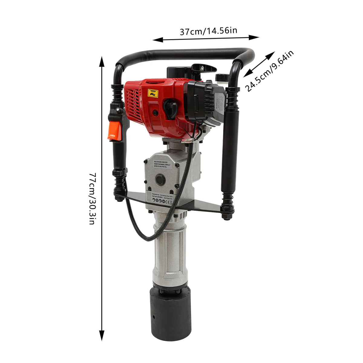 Gasoline Powered Pile Driver Two Stroke Engine for Fencing Construction