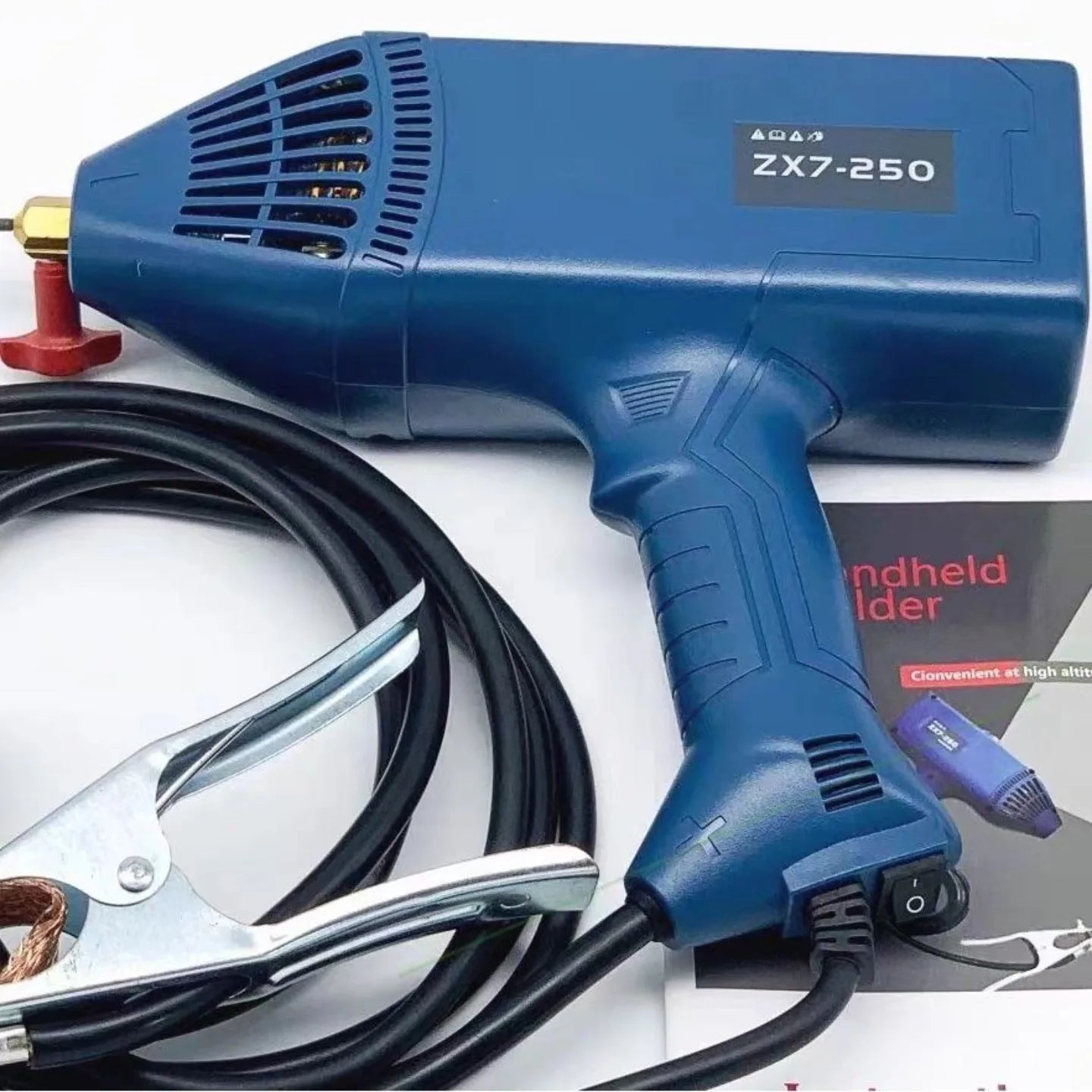ZX7-250 Handheld Welding Machine 110V US Plug Full Set Accessories Portable One-Hand Operation