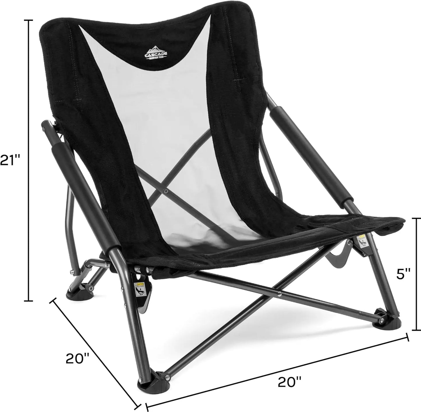 Folding camp chair ideal for camping beach picnics barbecues and outdoor sporting events includes carry bag