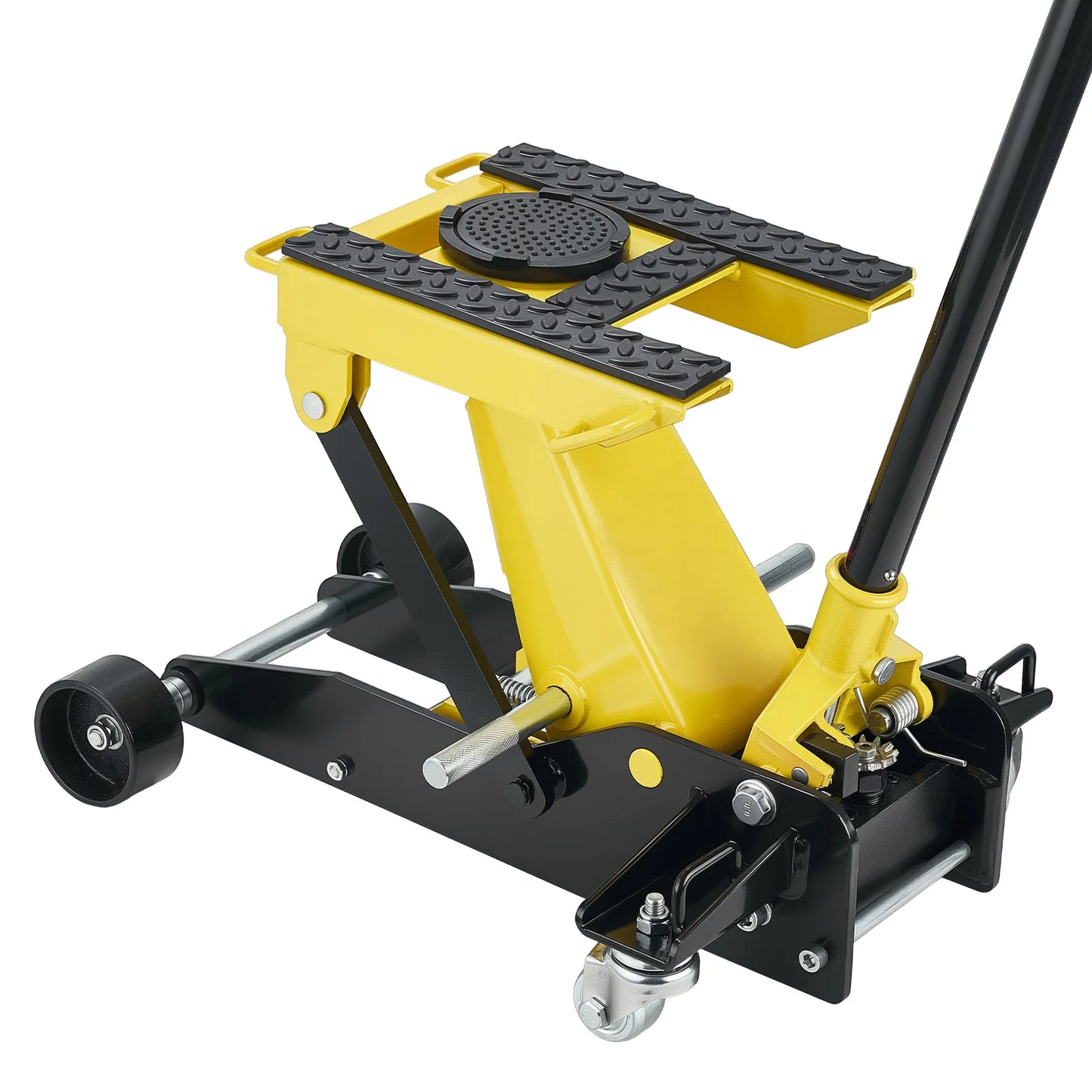 SucceBuy Low Profile Floor Jack Steel Racing Floor Jack with Single Piston Lift Pump Hydraulic Trolley Car Lift for Cars ATVs