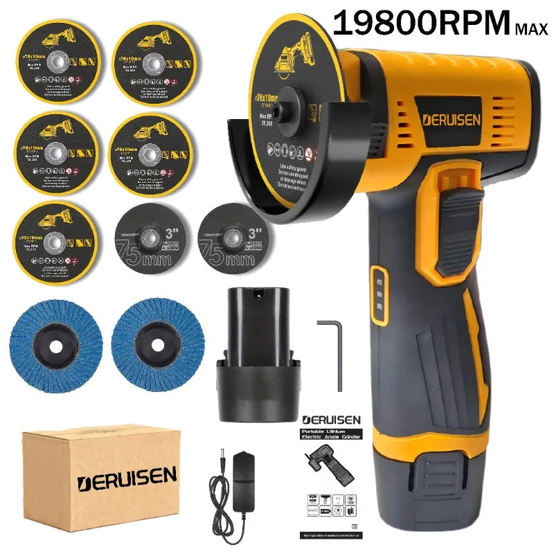 Cordless Mini Angle Grinder And Rotary Polishing Tool