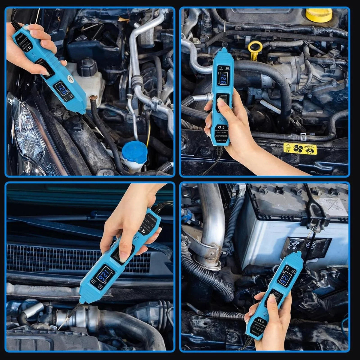 Car Circuit Tester Diagnostic Tool with LCD Display Power Probe Kit Multifunctional Automotive Electrical System Tester