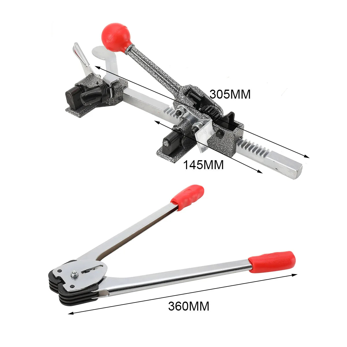 Strapping Sealer + Strapping Tensioner Manual Encapsulator Packaging Plier Strapping Machine Pallet Packing Strapping Kit