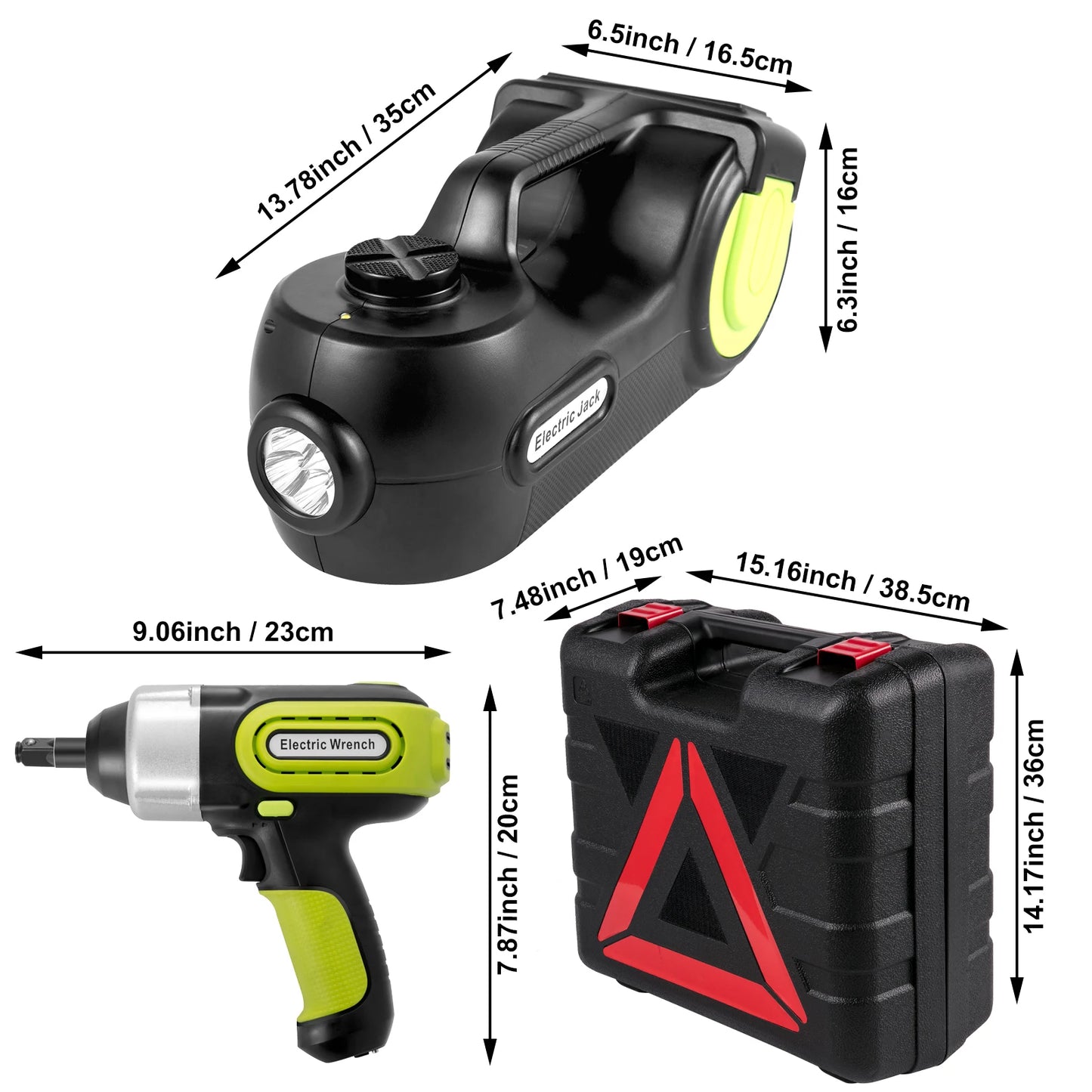 SucceBuy Electric Car Jack 5T Car Jack Hydraulic, Electric Floor Jack with Electric Impact Wrench,Hydraulic Jack Car Repair Tool
