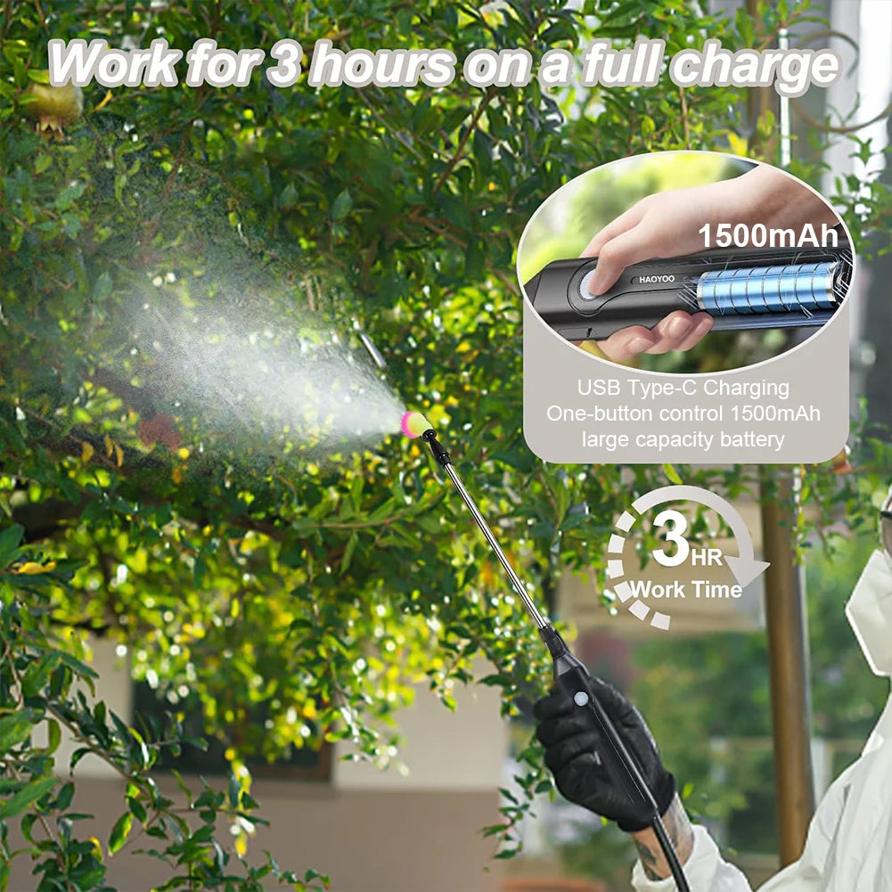 5L Shoulder Pesticide Sprayer Automatic Sprayer Bottle Multi-Function Garden Water Sprayer Lawn Sprinkler for Lawn Garden Weed