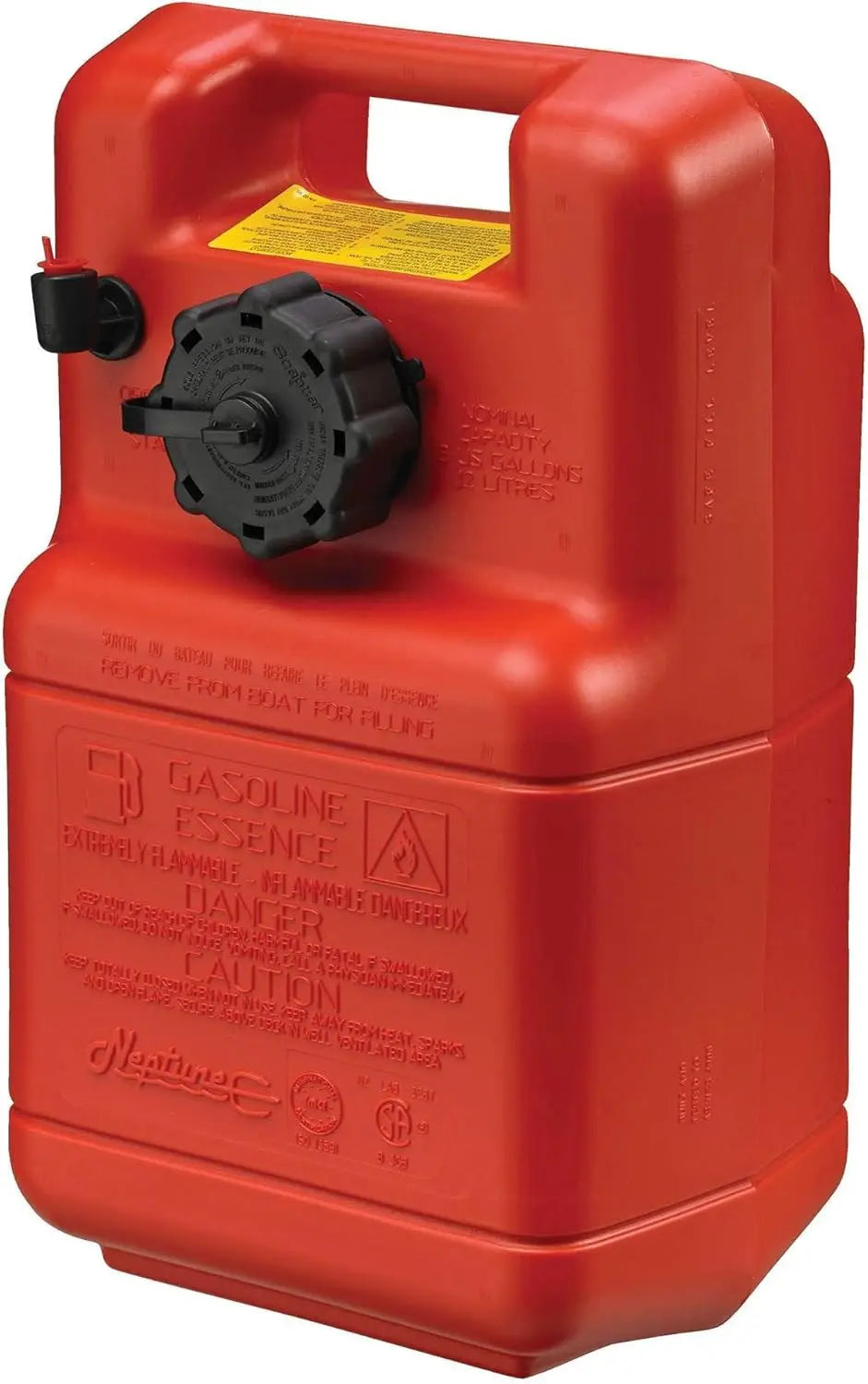 Scepter Portable Marine Gas Can with 2-Way Vented Cap and Fuel Gauge