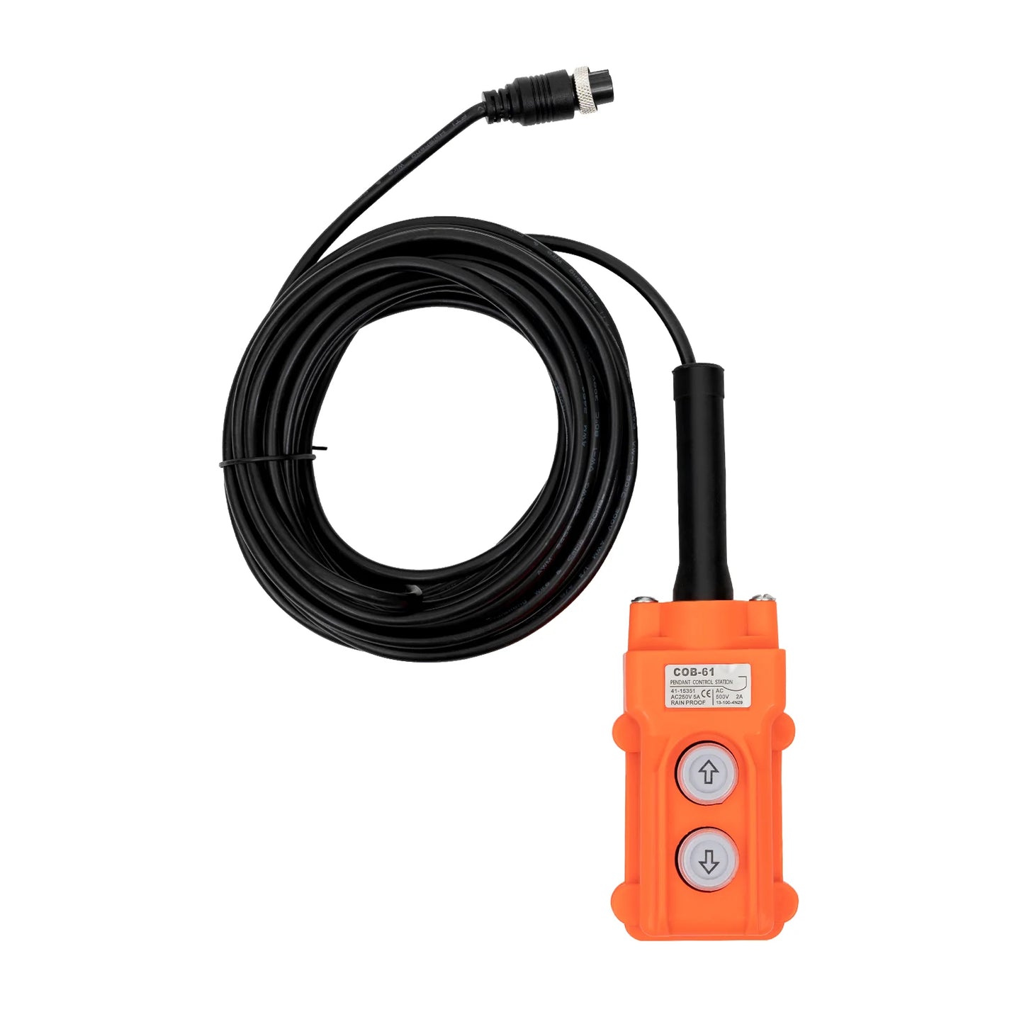 1100Lbs Electric Hoist 110V Electric Winch,Crane Lift Ceiling Pulley Winch with Wire Remote Control,Zinc-Plated Steel Wire Hoist