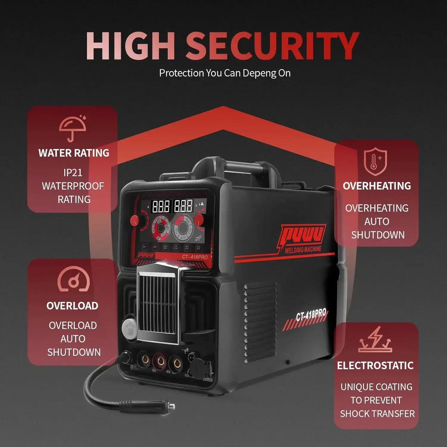 Plasma Cutter Welder Combo Gas Mig Gasless Mig Lift Tig Stick Cut Five In One Aluminum Welding Machine Dual Voltage