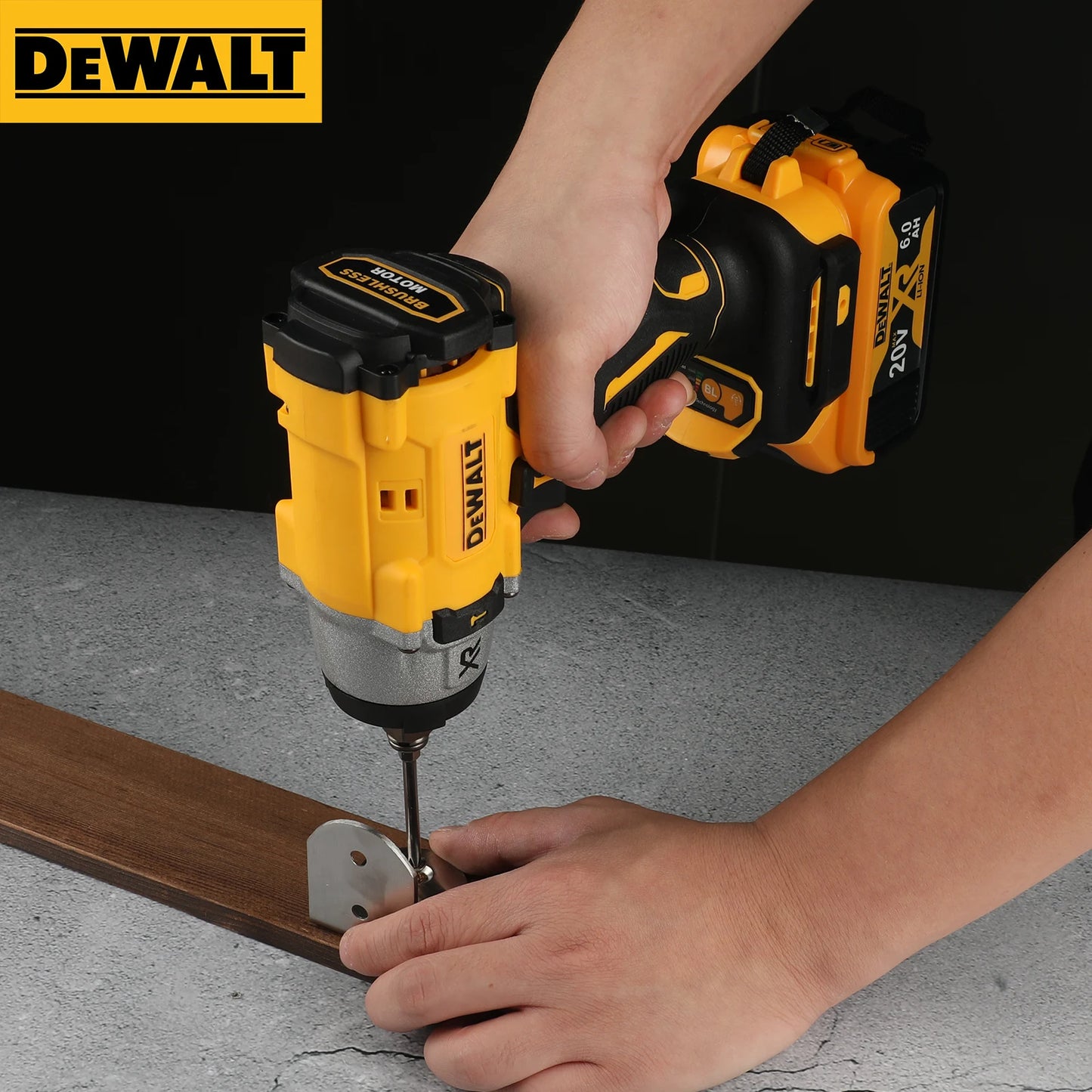DEWALT 20V DCF922 Brushless Cordless Impact Wrench 406NM LED Light Variable Speed Rechargeable Electric Wrench Tool Only