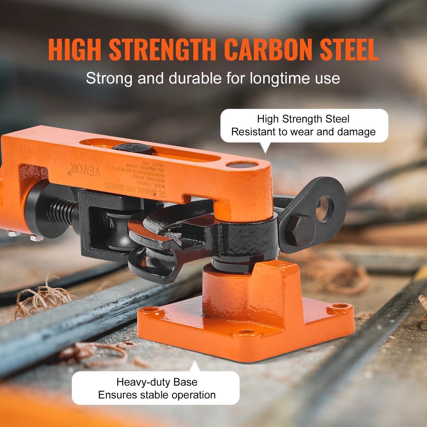 SucceBuy Manual Pipe Bender 7 Bending Dies Multifunction Steel Copper Tube Bending Machine Lever Type Heavy Tube Bender Tools