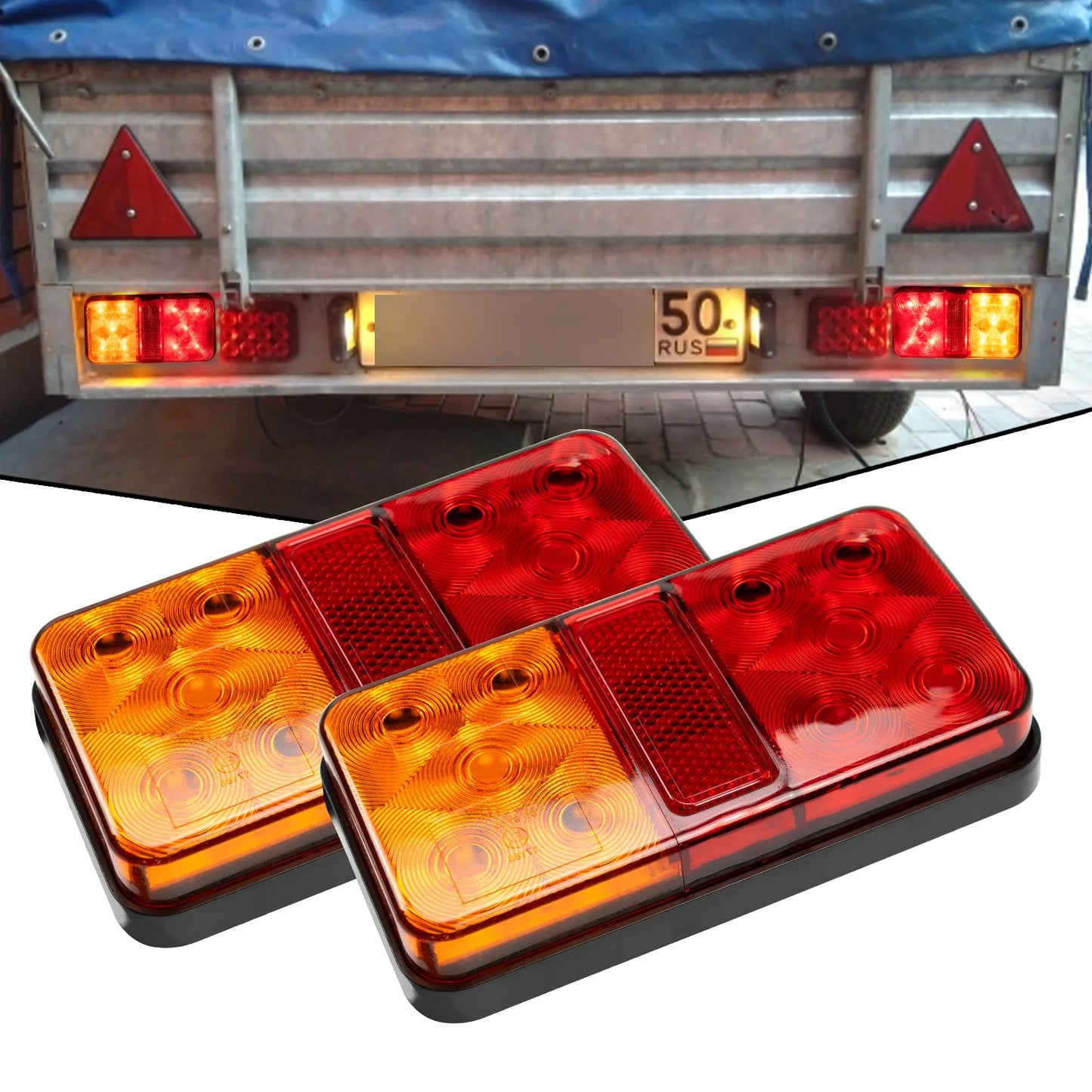 XUKEY 2-Pack LED Trailer Tail Lights