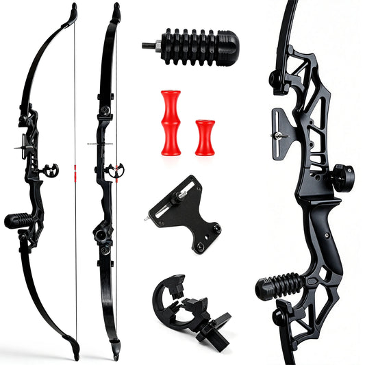 Ambidextrous Aluminum Takedown Recurve Bow Set for Target Shooting