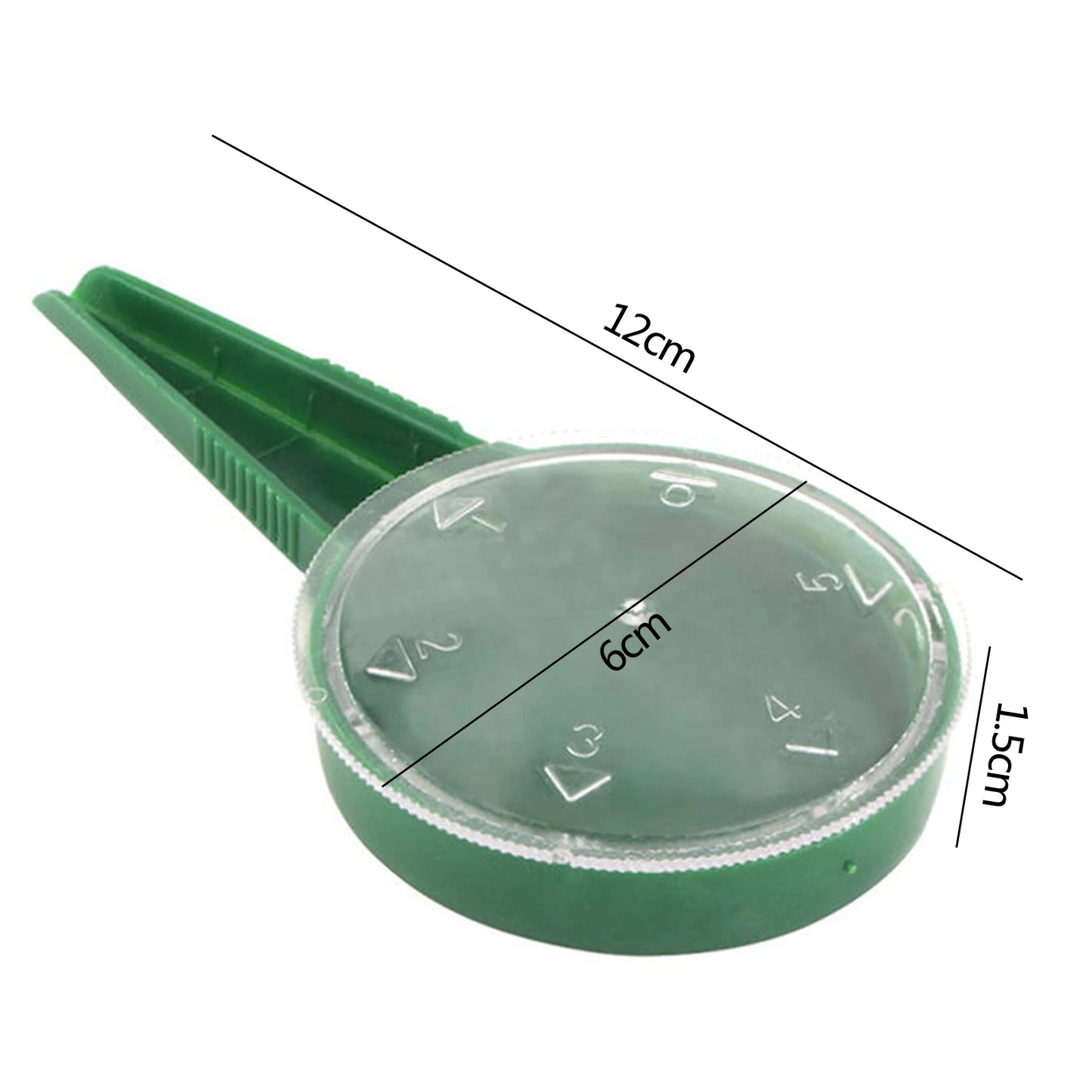Seed Dispenser Hand Dial Seed Spreaders with Adjustable Hole Plastic Multi-function Portable Blackish Green for Gardening Sowing