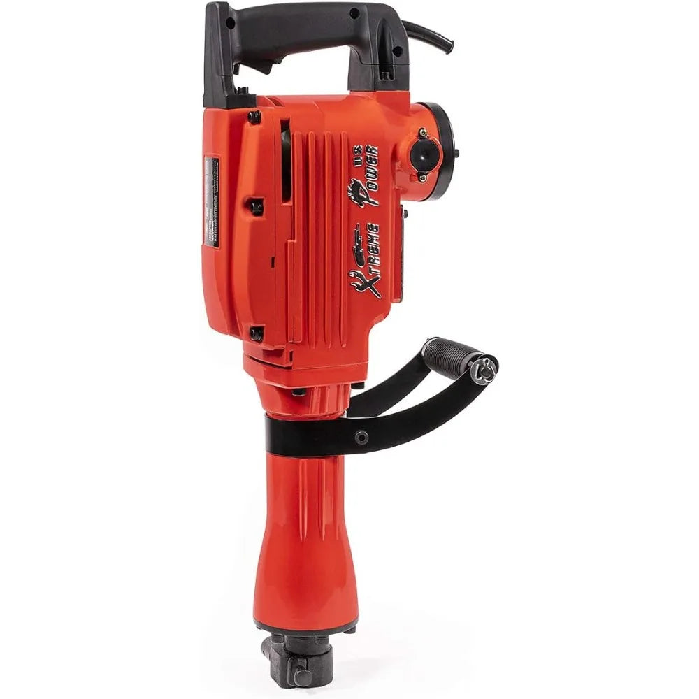 2200W Demolition Jack Hammer Flat Chisel Bull Point Chisel Bits Demo Chipping Hammer Concrete
