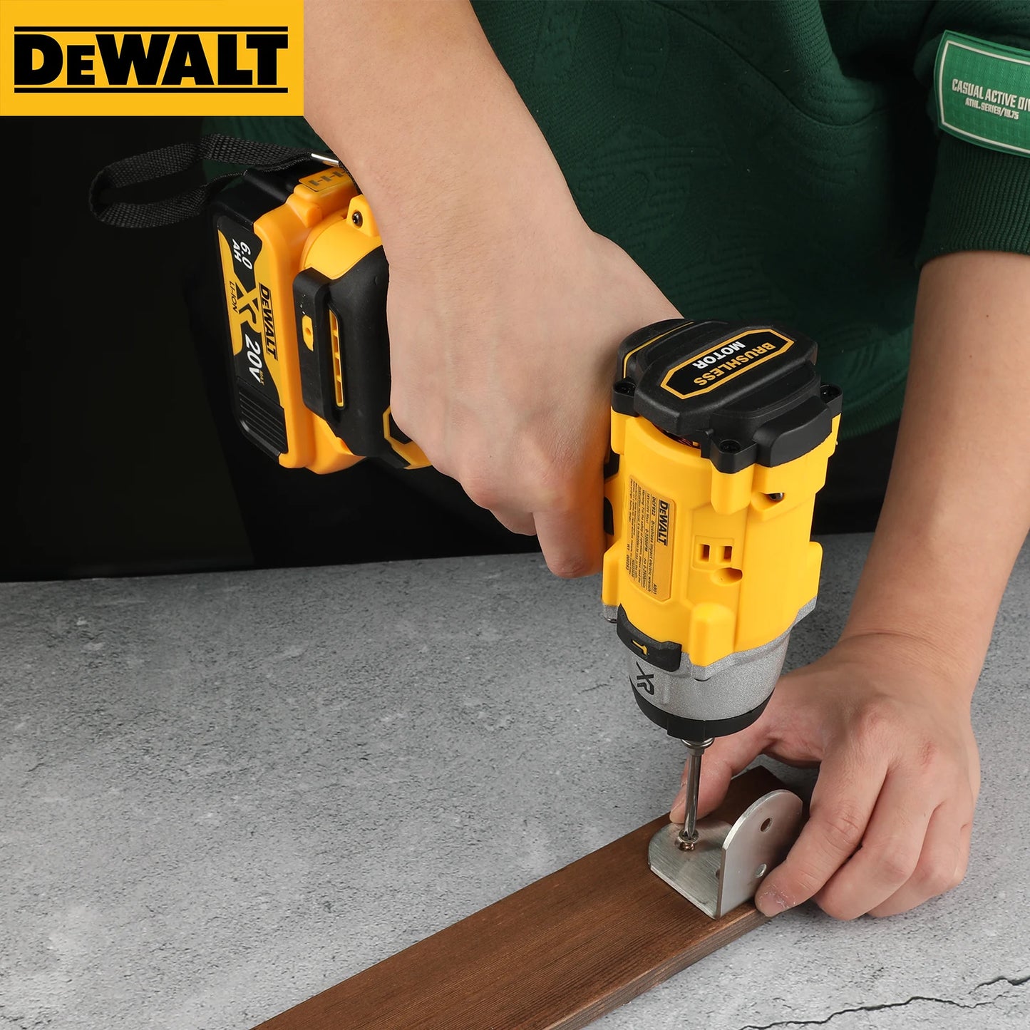DEWALT 20V DCF922 Brushless Cordless Impact Wrench 406NM LED Light Variable Speed Rechargeable Electric Wrench Tool Only