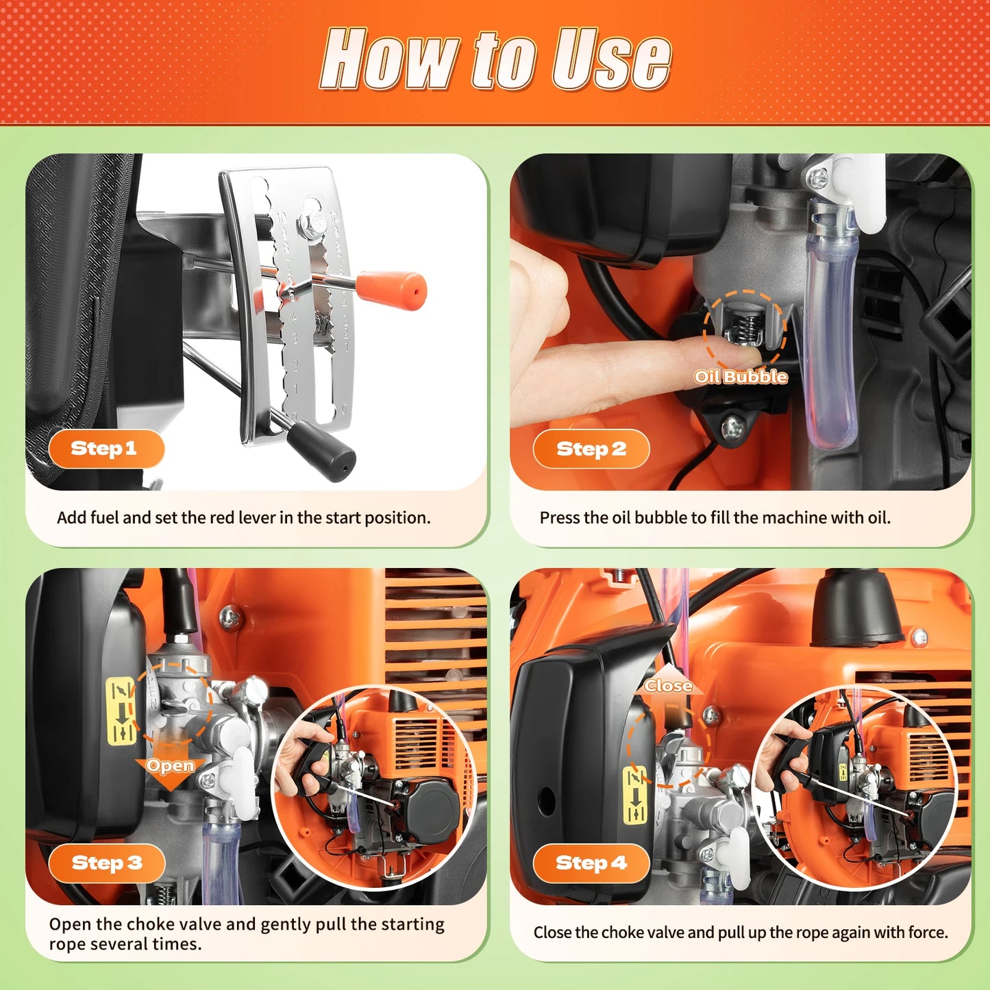 Backpack Sprayer 41.5CC 2-Stroke Gas Powered Agricultural-Mist-Duster 14L Tank for Farm Pesticide Disinfection