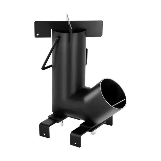 Camping Rocket Stove, Portable Wood Burning Stove with Carry Bag, Black
