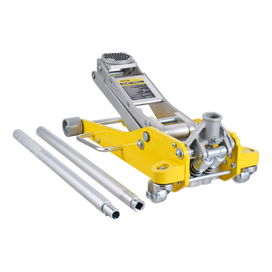 SucceBuy 3T/2T Floor Jack Aluminum Hydraulic Racing Jack Hydraulic Car Jack with Dual Piston Quick Lift Pump for Auto Repaire