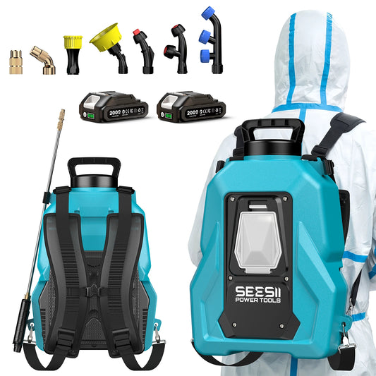 Seesii Electric Lithium Sprayer 100psi 20L High Capacity Yard Lawn Spraying Irrigation Power Tools For Makita 18V Battery Pin
