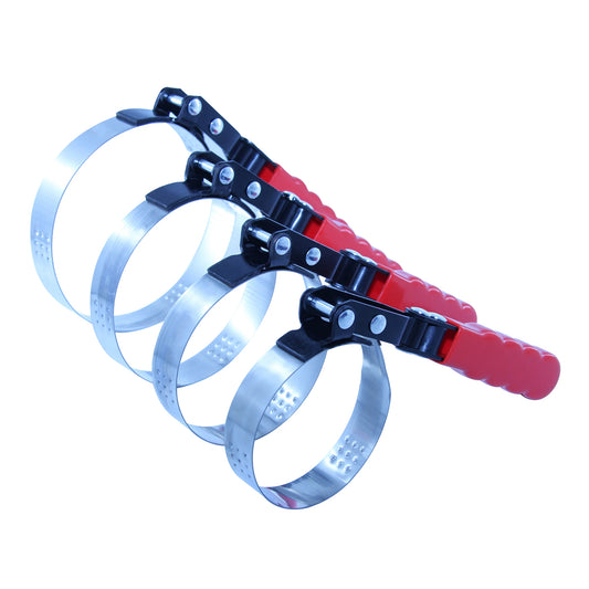 4PCS Oil Filter Wrench Set Truck Swivel Gripper, 180-Degree Swivel for Improved Access, Automatically Tightens on Filter