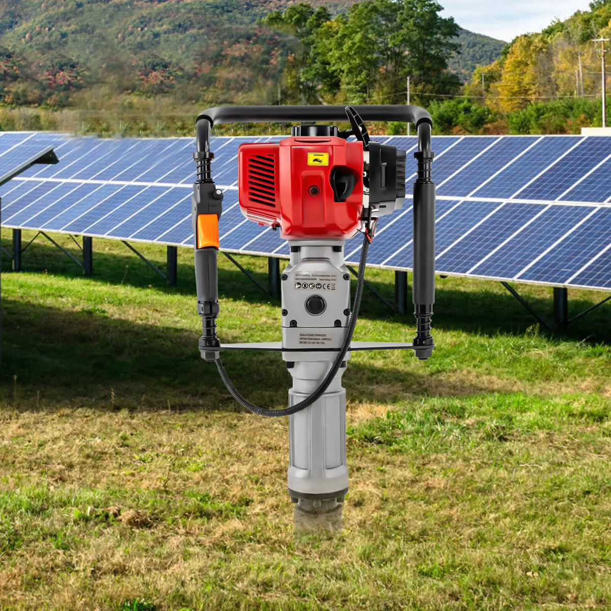 Petrol Powered Post Driver Machine for Garden Fencing and Piling