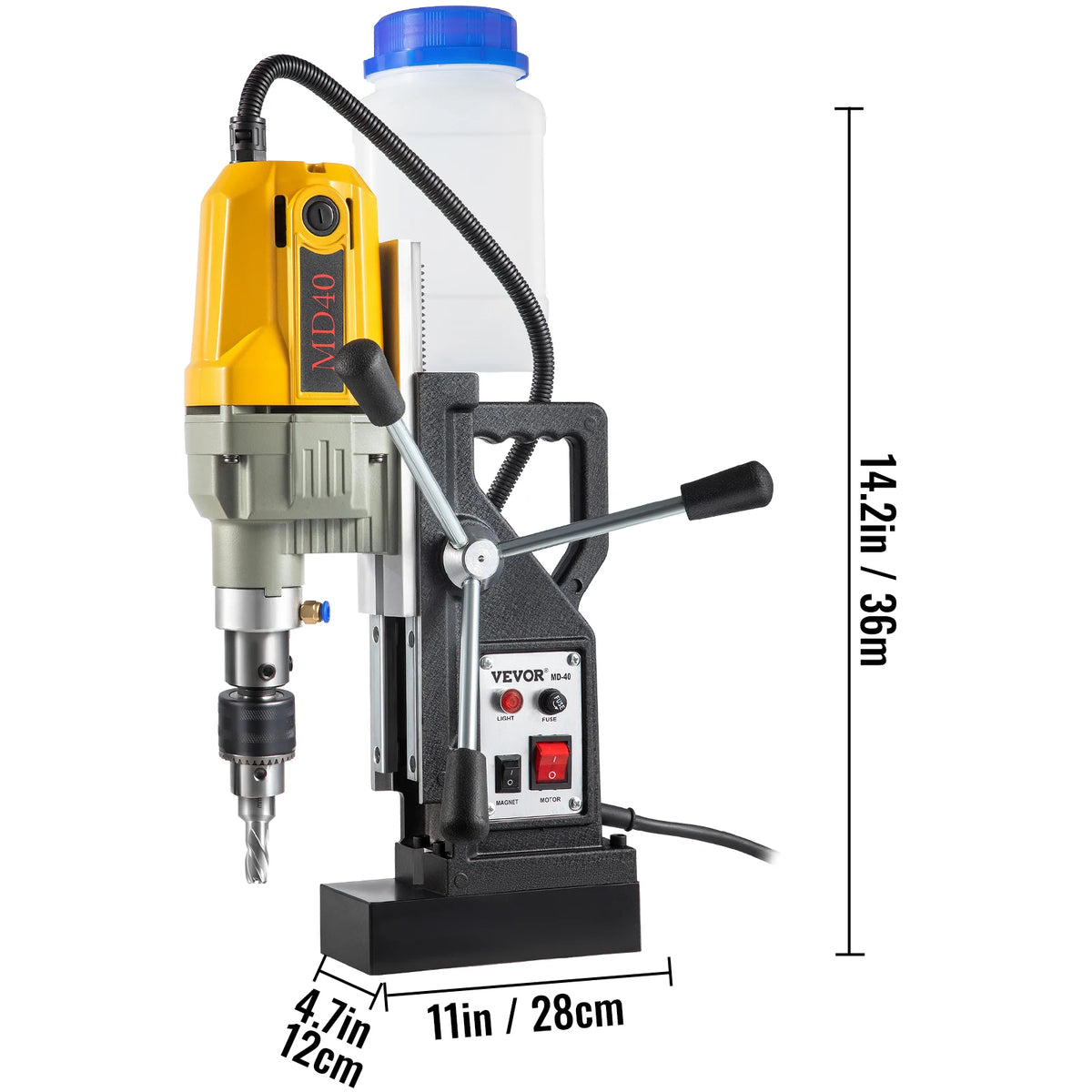 Succebuy 1100W Magnetic Drill Press With Included Bits