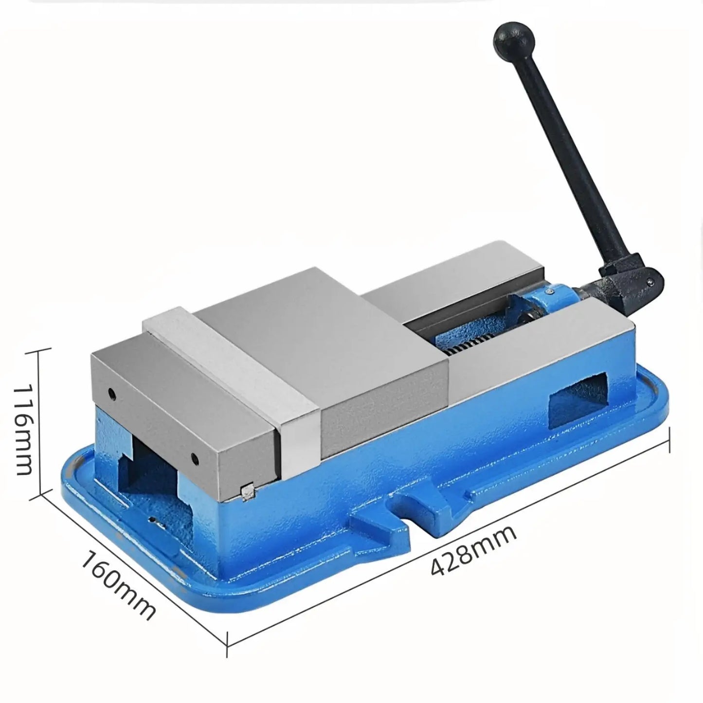 ‌SIHAO 6" High-Precision Milling Vice with 0.002" Micron-Level Accuracy, Heavy-Duty Bench Clamp for Drilling & Sawing Operations