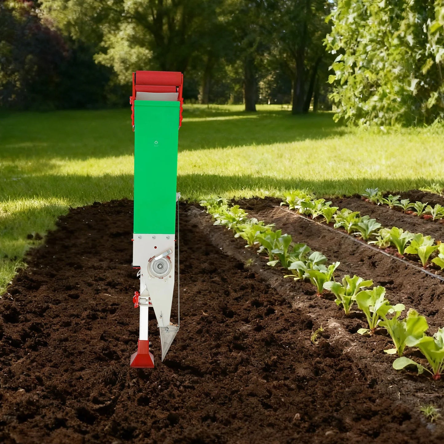 Standing Fertilizer Seeder Handheld Corn Peanut Spreader Adjustable Manual Vegetable Planter Tool for Farm Garden
