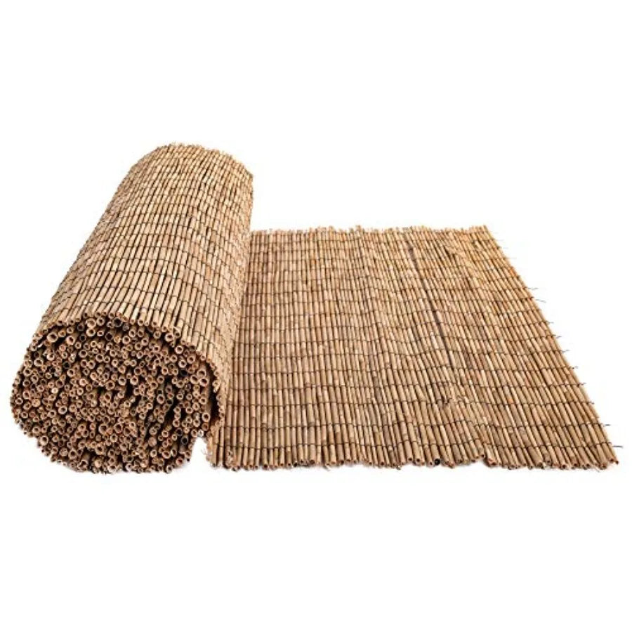 Natural Reed Bamboo Privacy Screen Fence for Garden and Backyard
