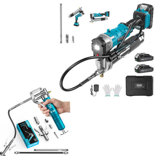 Seesii 2 In 1 Electric Grease Gun Kit For Automotive