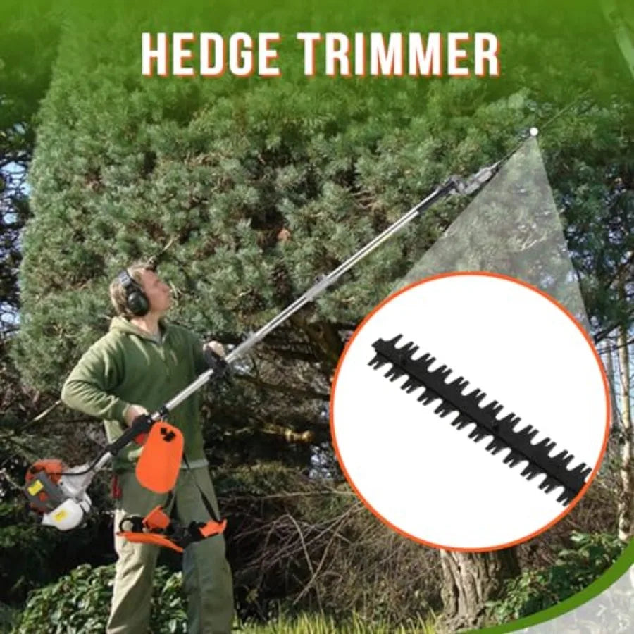 41.5cc Gas Hedge Trimmer Weed Eater 5 in 1 Multi Functional Trimming Tools Gas Weed Wacker Pole Saw for Tree Trimming Brush Cut