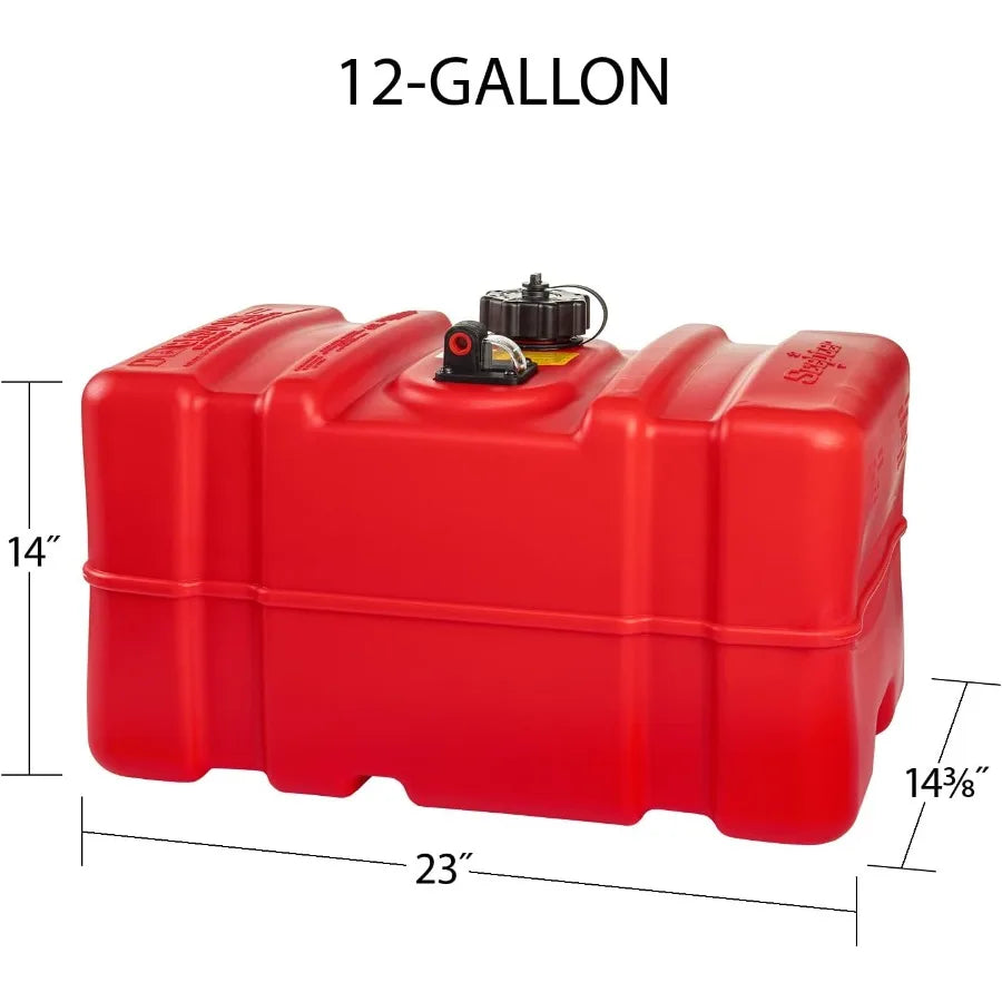 Scepter Portable Marine Gas Can with 2-Way Vented Cap and Fuel Gauge