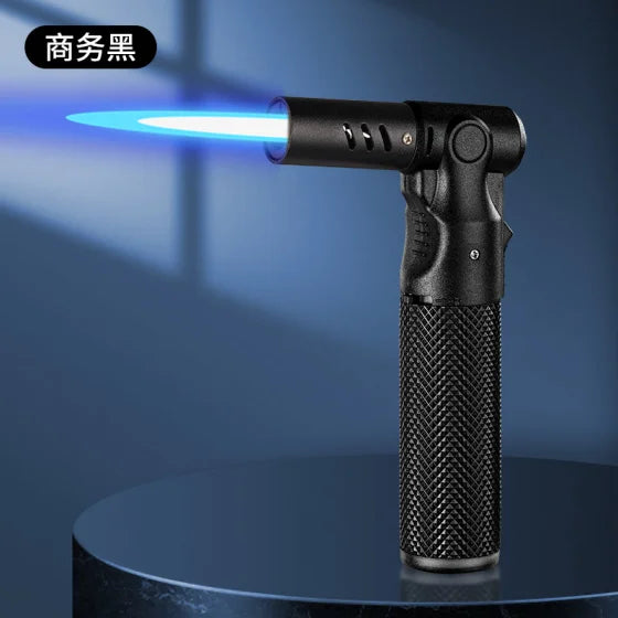 Butane Torch Lighter Refillable Jet Flame Windproof Portable 1300° High Temp 360°Inverted Ignition Adjustable Flame BBQ Welding