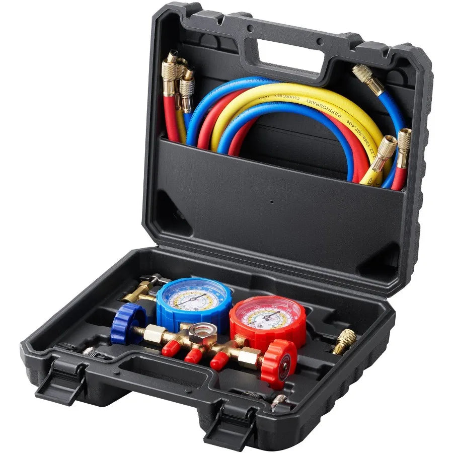 AC Manifold Gauge Set 3-Way for R134A R22 R12
