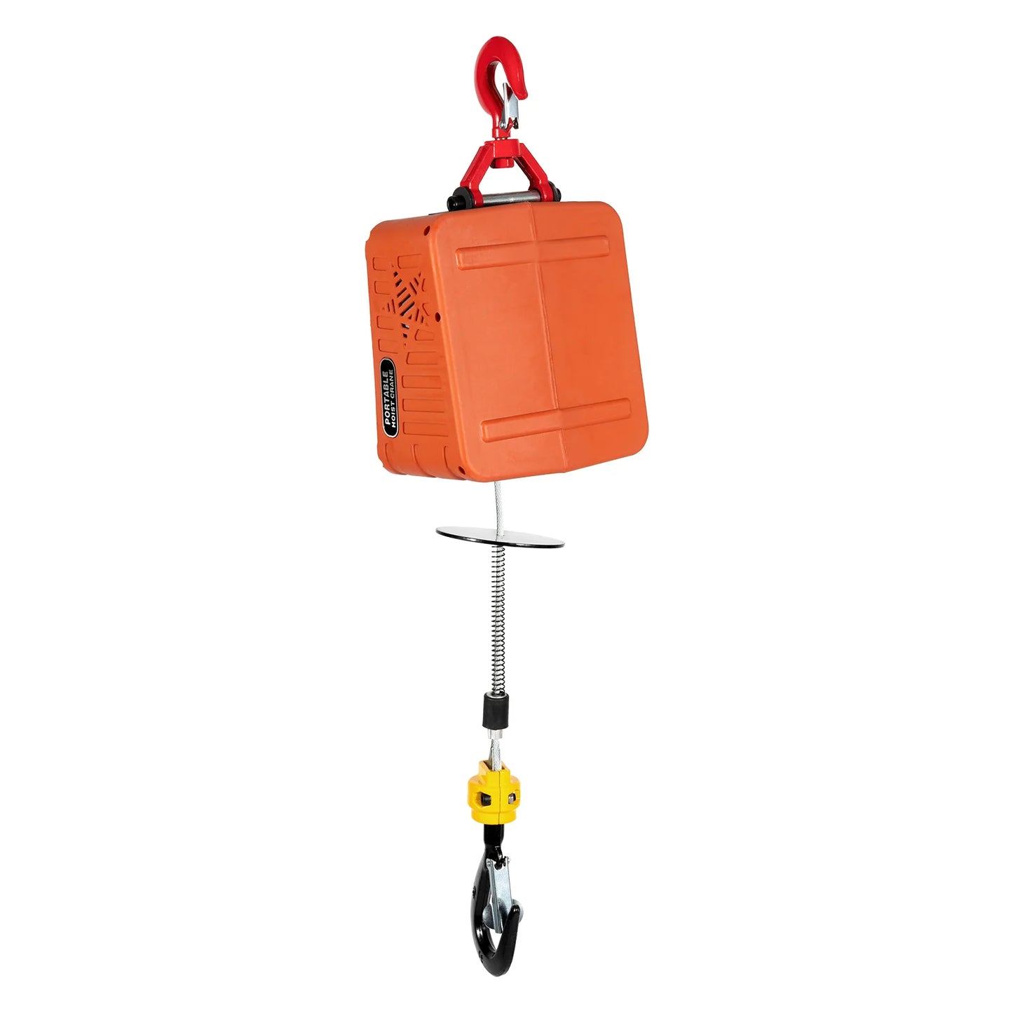 1500W Electric Hoist Winch, Electric Hoist Winch with Remote Control 500kg/1100lbs Loading Capacity for Gardens, Forests, Factories, Warehouses, Garages