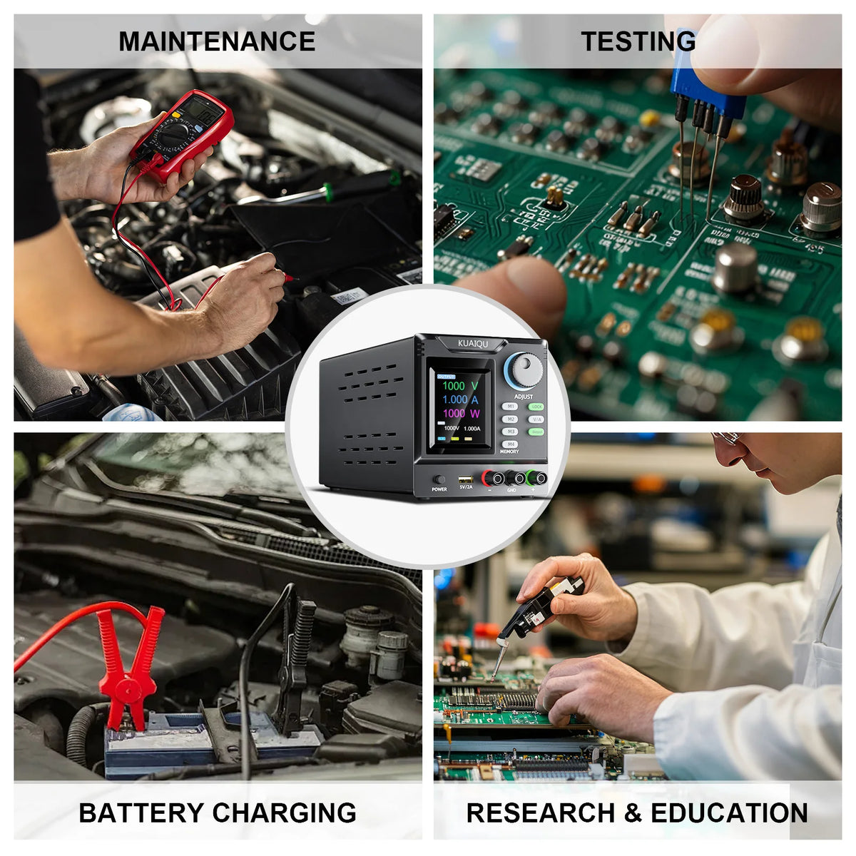 KUAIQU Programmable DC Switching Power Supply for Electronics Testing