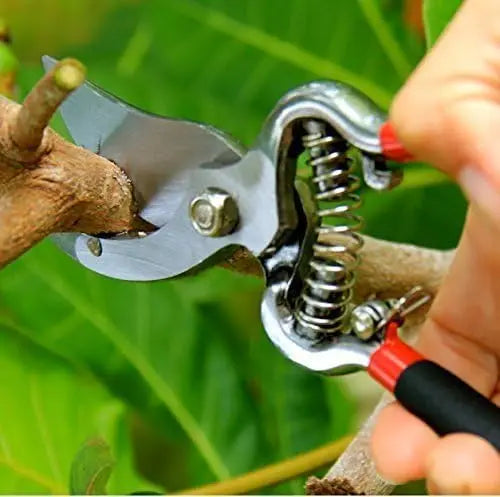 Classic Bypass Pruning Shears – Heavy Duty Forged Steel – Safety Lock – Non Slip Grips – Cuts 1" Diameter