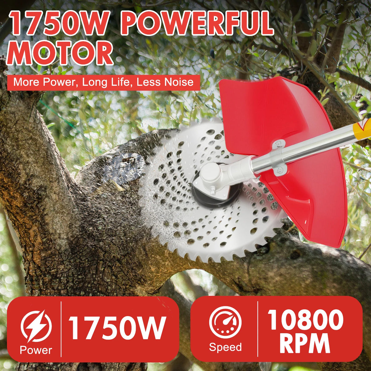 Multifunction Gas Powered Brush Cutter With Four Trimmer Heads