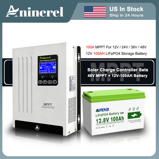 ANENJI MPPT Solar Charge Controller For LiFePO4 Batteries