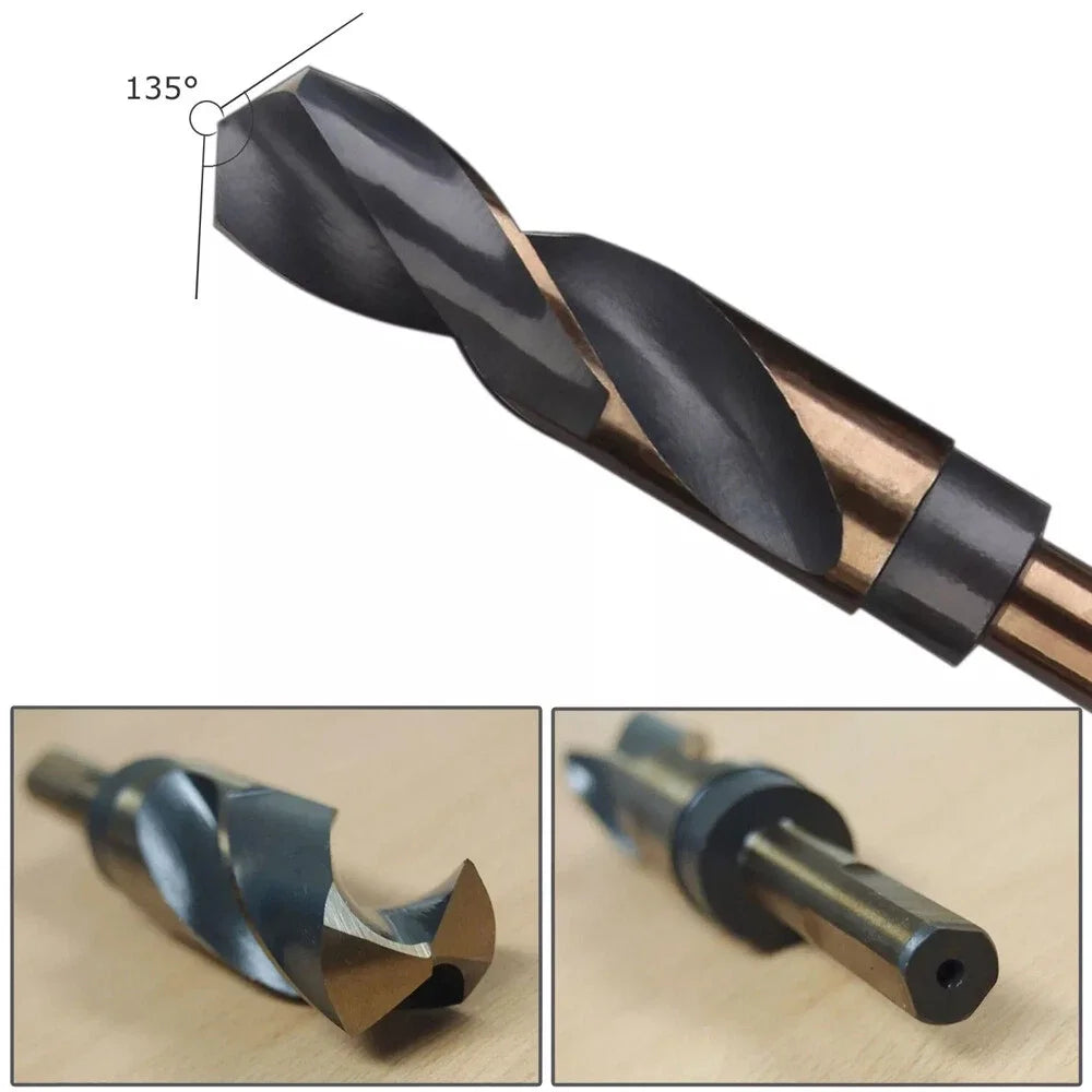 HSS Cobalt Silver And Deming Drill Bits Set Large Size 9/16inch To 1inch M2 High Speed Steel Multifunction Tool Accessories