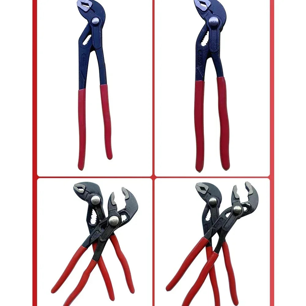 Universal Plumbing Pliers 7 10 12 Inch Quick Adjust Water Pump Pliers V Jaw Tongue and Groove Pliers by Pintudy