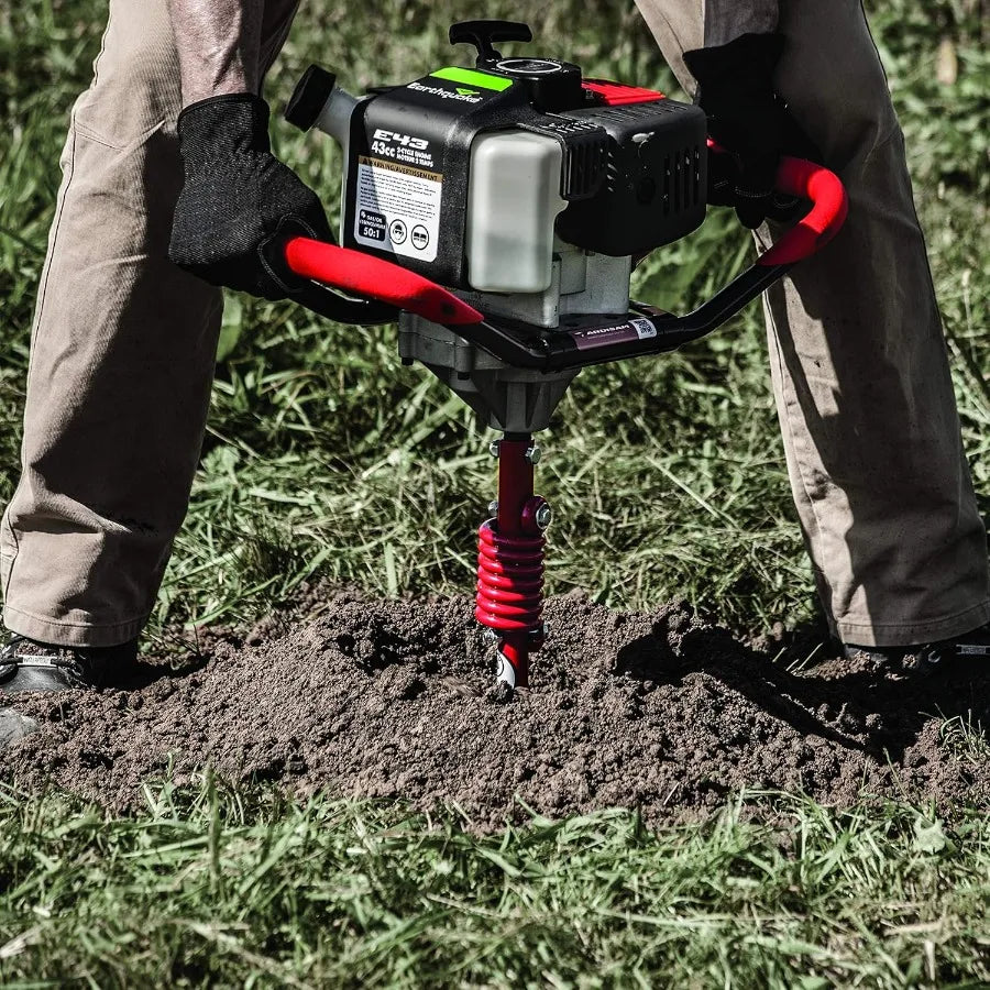 1-Person Earth Auger Powerhead 43cc 2-Cycle Viper Engine with 30:1 Transmission and 5-Year Limited Warranty in Red or Black Aug