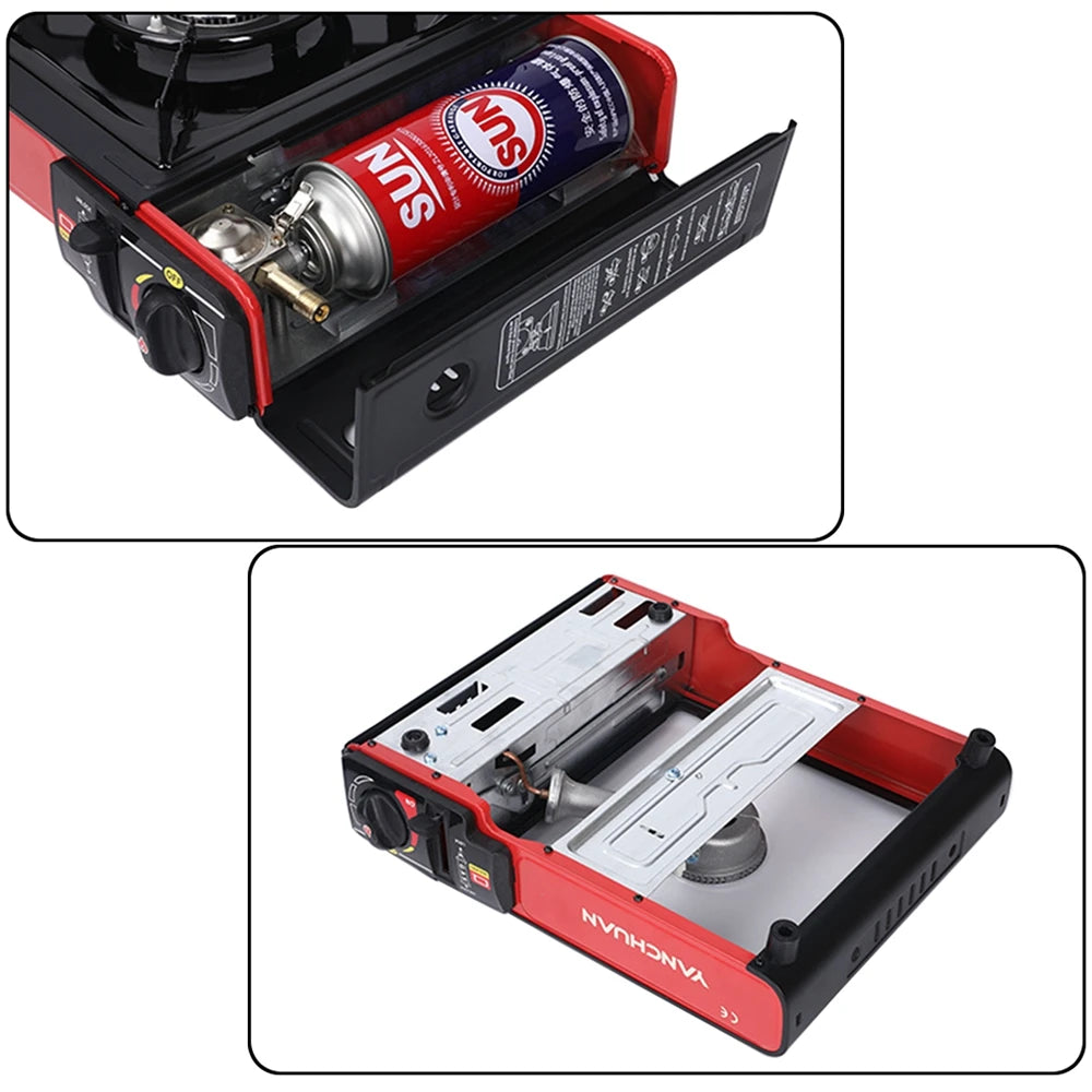 Artudatech Butane/liquefied gas tank Dual purpose Burner Gas Camping Stove Tabletop Stove