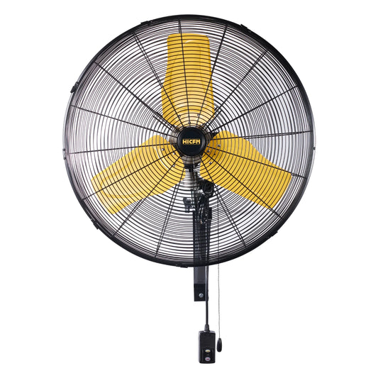HiCFM 24" Oscillating Wall Fan, 8900 CFM High Velocity Industrial Wall Mounted Heavy Duty Shop Fans with 3 Speed