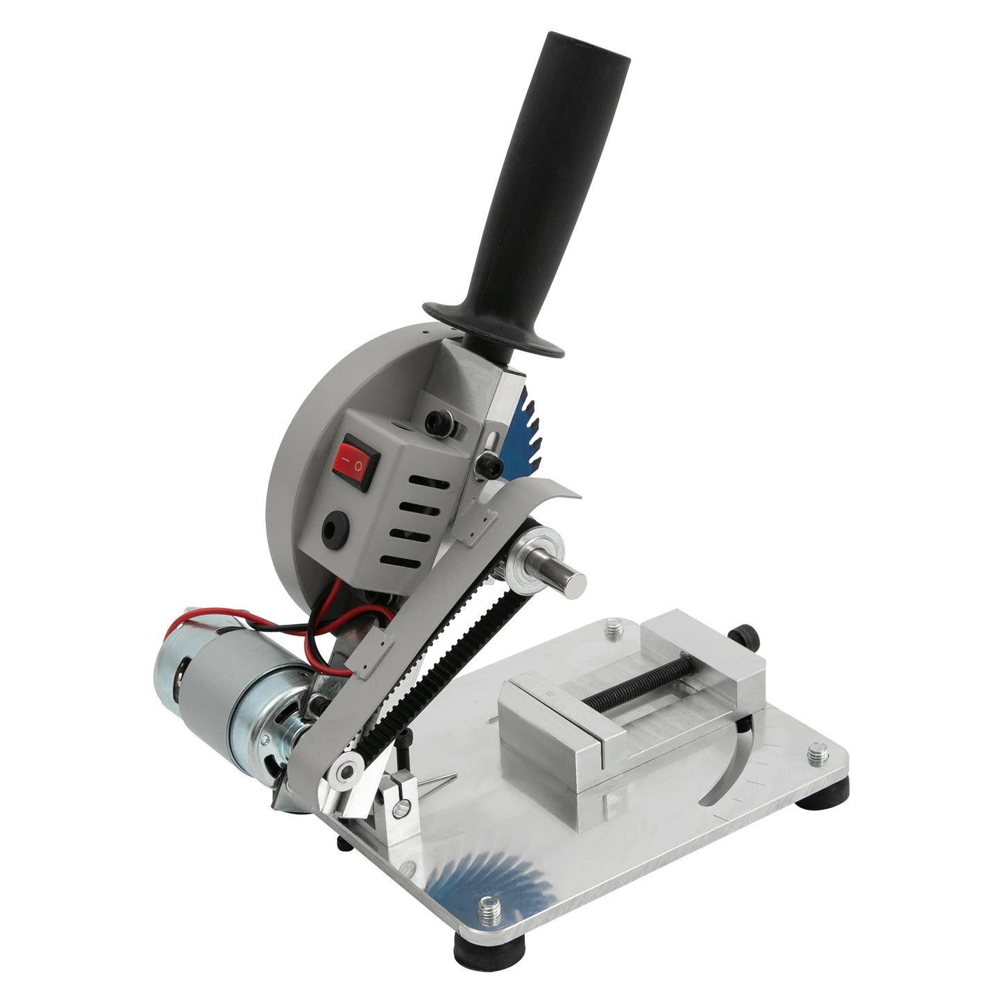 4 inch Mini Table Saw,Portable Tabletop Saw,Multifunction Mini Miter Saw,Manual Chop Saw W/ 2 Saw Blade,Adjuatable Angle
