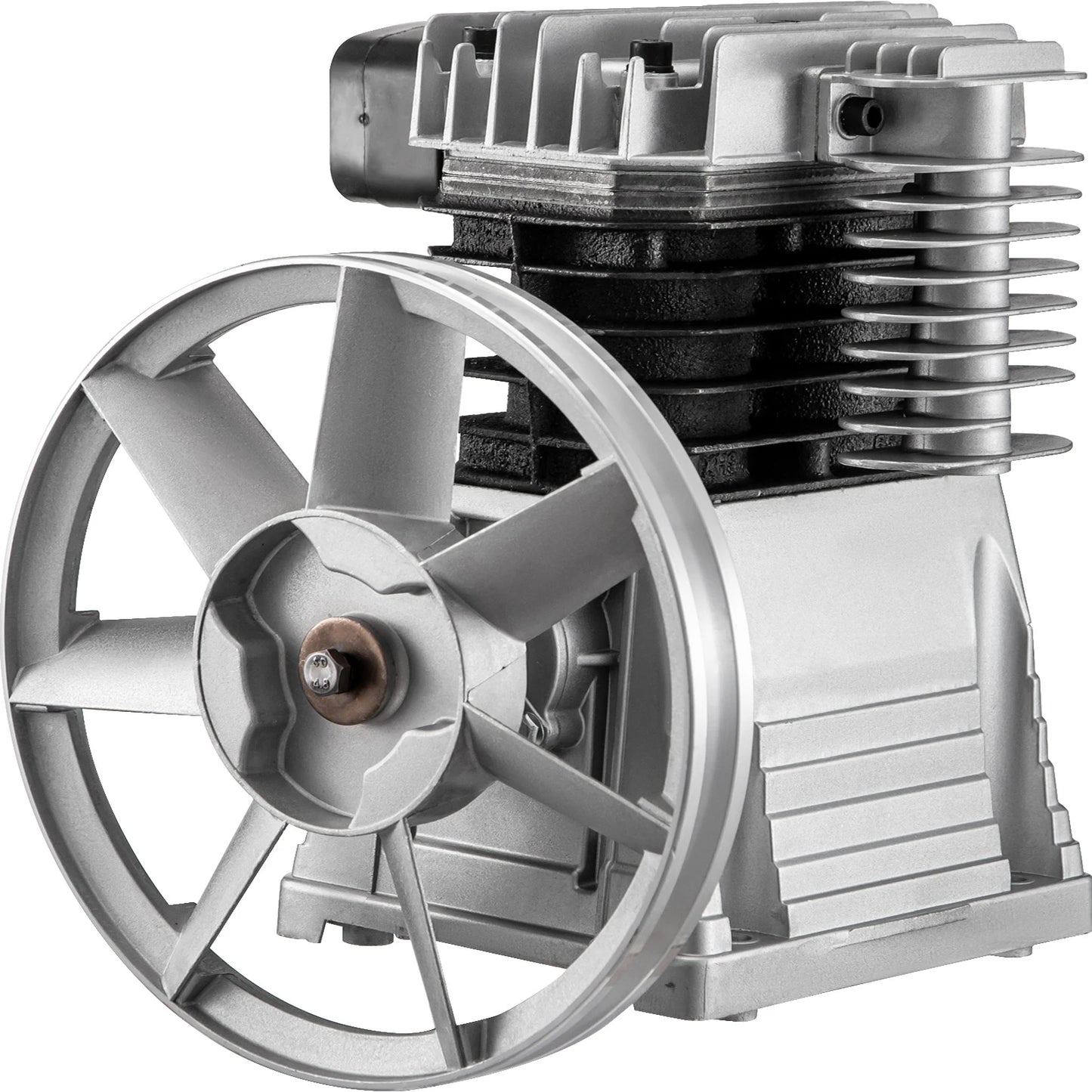SucceBuy Air Compressor Heads Piston Twin Cylinder Single Stage 2.2KW 375L/MIN 12CFM 11 Bar 159.5PSI 1300RPM for Chemical