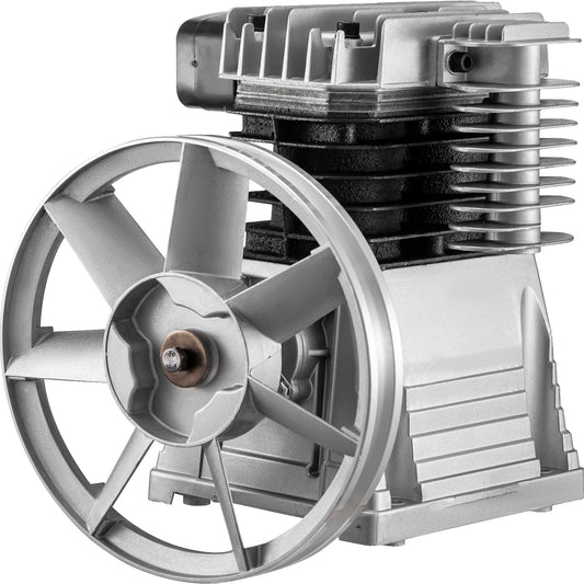 SucceBuy Air Compressor Heads Piston Twin Cylinder Single Stage 2.2KW 375L/MIN 12CFM 11 Bar 159.5PSI 1300RPM for Chemical