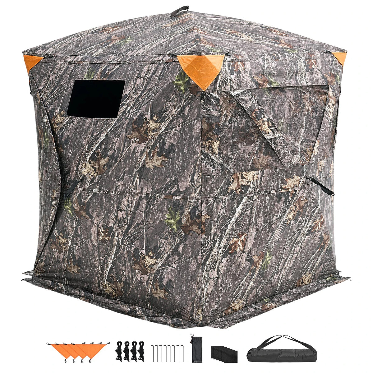 Portable See Through Hunting Blind With Multi Angle Viewing